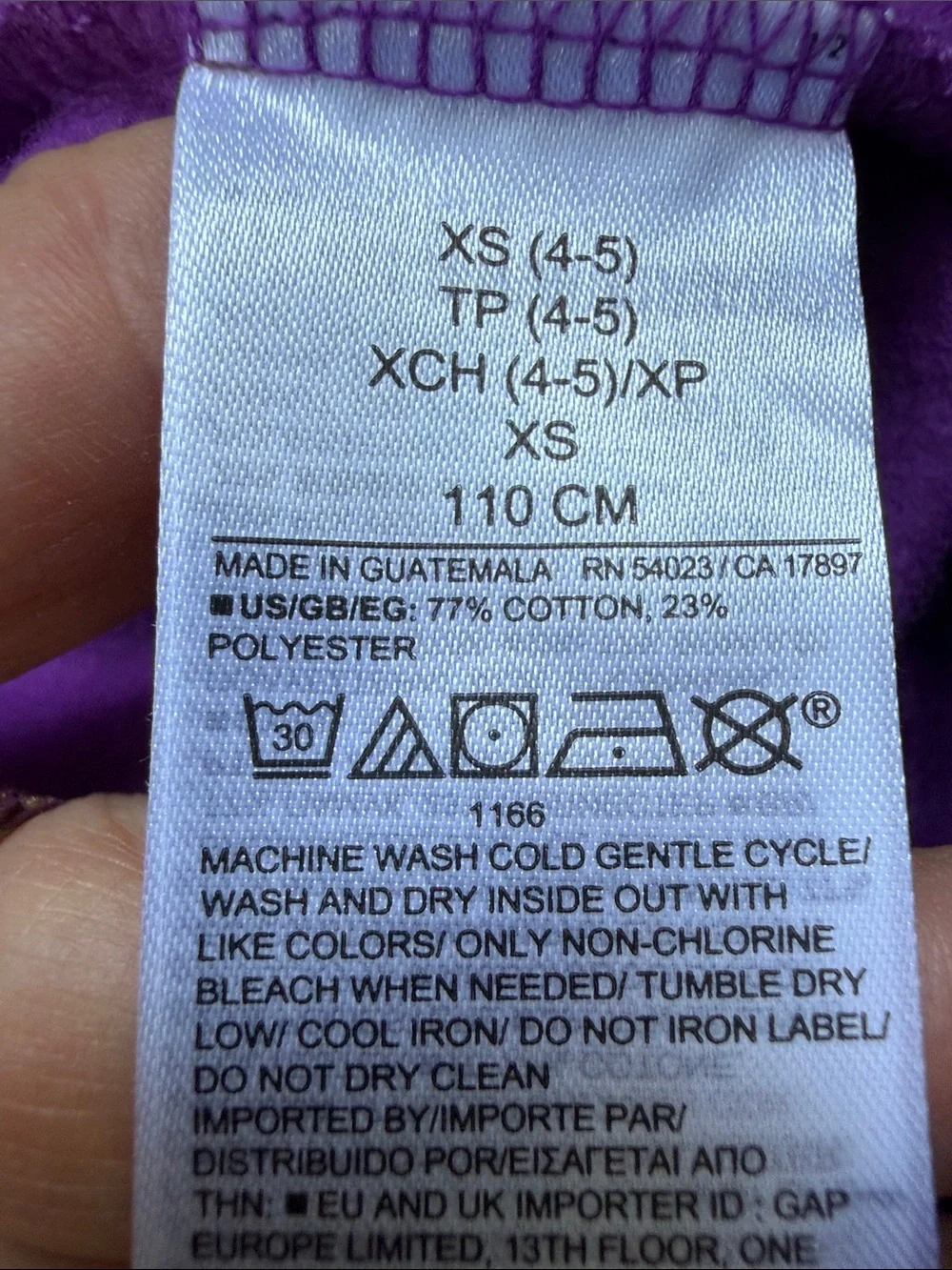 New Gap Kids Wide-Leg Purple Fleece Bottoms
